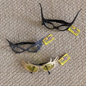 NWT Dr. Peepers Fun Cateye Glasses Bundle